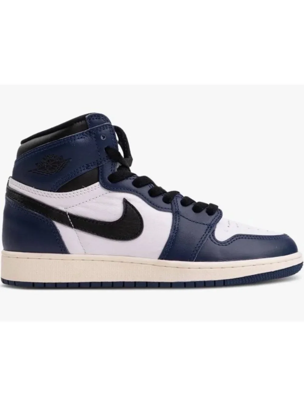 Nike Air Jordan 1 Retro High OG GS Black White Blue Youth 7Y‎ FD1437-401